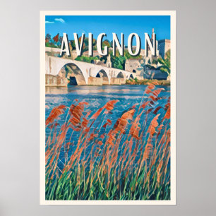 Avignon Photo Vintage Poster