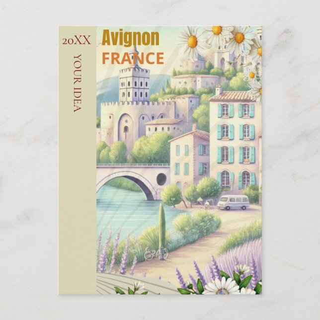 Avignon Resemålbart Affisch - FranceTravel Pos Vykort (Framsida)