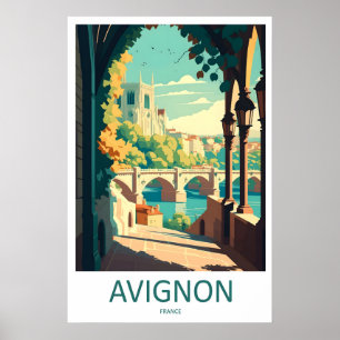 Avignon Vintage Resa Affisch Ski Nationalpark