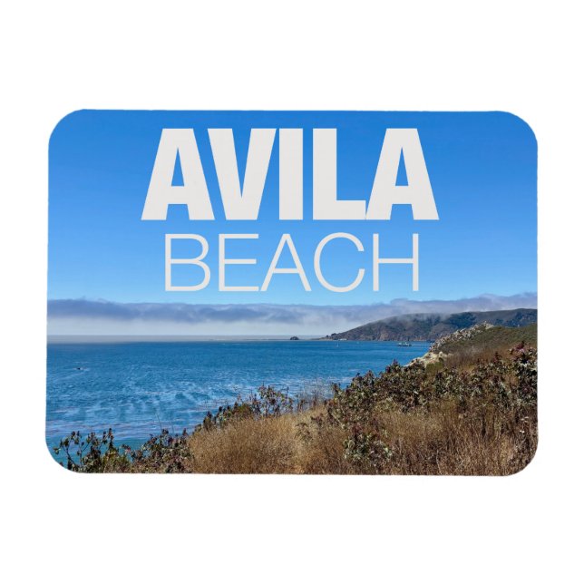 Avila Beach California Photography Souvenir Magnet (Horisontell)