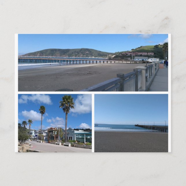 Avila Beach Collage-vykort Vykort (Framsida)