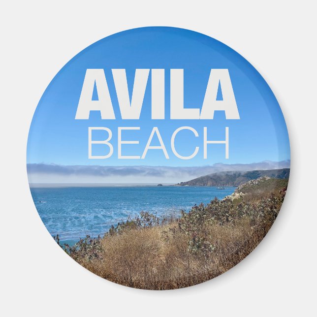 Avila Beach Kalifornien Överblick Fotografi Magnet (Framsidan)
