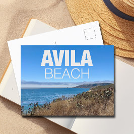Avila Beach Kalifornien Överblick Fotografi Vykort