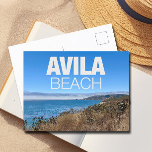 Avila Beach Kalifornien Överblick Fotografi Vykort