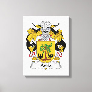 Avila familjvapensköld canvastryck