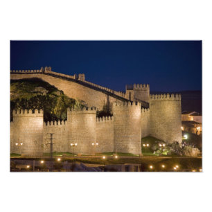 Ávila, Kastilien och León, Spanien Fototryck