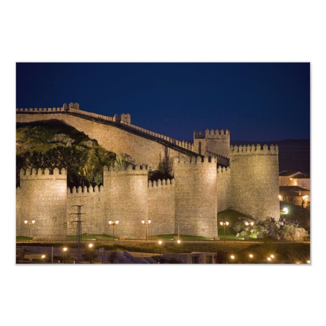 Ávila, Kastilien och León, Spanien Fototryck (Framsidan)