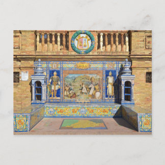 Avila, Plaza de Espana, Sevilla Postcard Vykort
