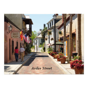 Aviles street St. Augustine, Florida Fototryck