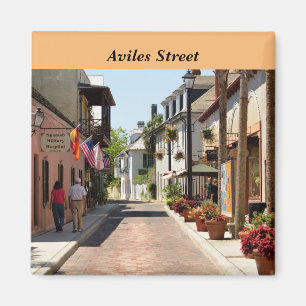 Aviles street St. Augustine, Florida Magnet