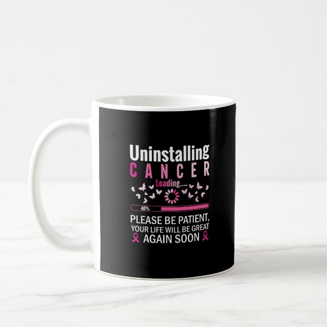 avinstallation av cancerladdning av bröstcancermed kaffemugg (Vänster)