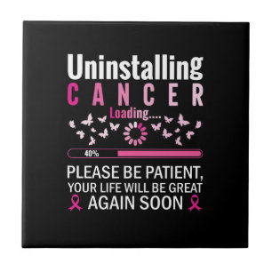 avinstallation av cancerladdning av bröstcancermed kakelplatta