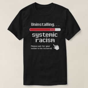 Avinstallera System ic Racism Classic Round Stcker T Shirt