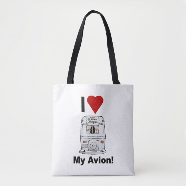 Avion Camper Market Bag Tote Tygkasse (Framsida)