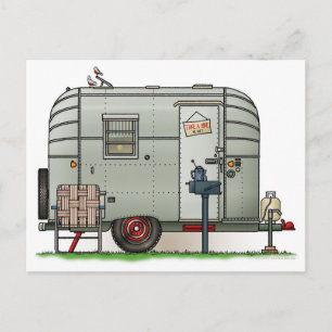 Avion Camper Trailer Vykort