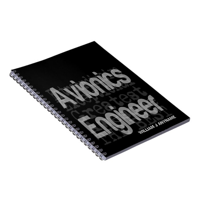 Avionics Ingenjör Extraordinaire ANPASSNINGSBAR Anteckningsbok (Högra Sidan)