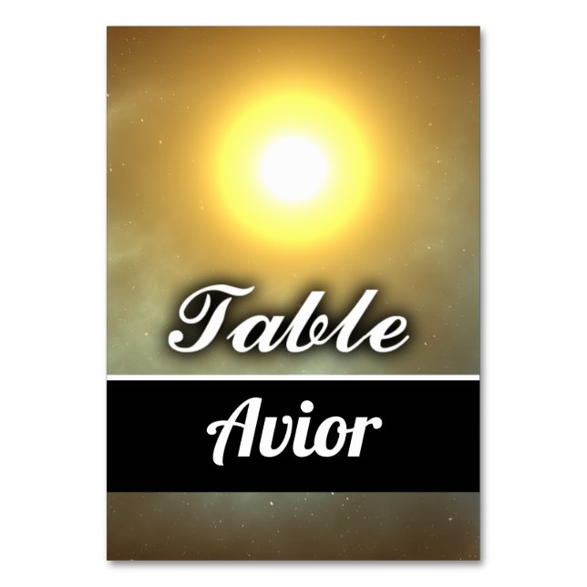 Avior Bordsnummer (Framsidan)