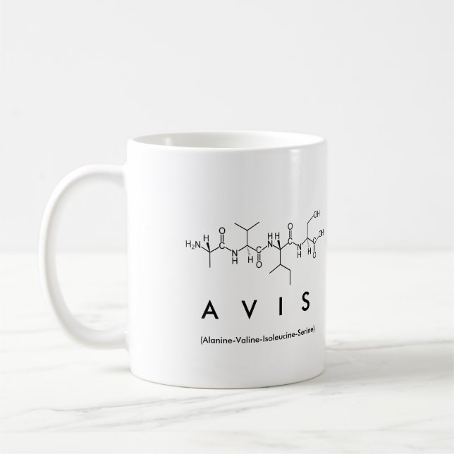 Avis peptide namn mugg (Vänster)
