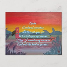 Aviseringskort aroha (kärlek) vykort