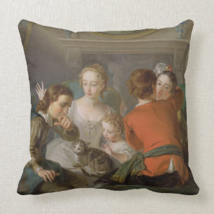 Avkänningen av handlag, c.1744-47 (olja på kanfa kudde