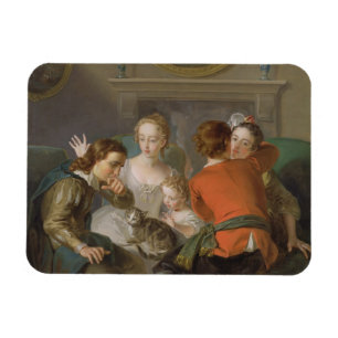 Avkänningen av handlag, c.1744-47 (olja på kanfa magnet