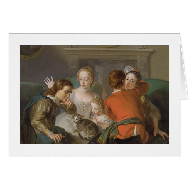 Avkänningen av handlag, c.1744-47 (olja på kanfas) hälsningskort (Framsidan Horizontal)