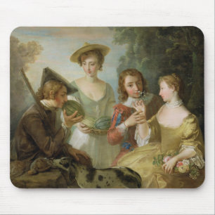 Avkänningen av lukten, c.1744-47 (olja på kanfas musmatta