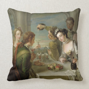 Avkänningen av smak, c.1744-47 (olja på kanfas) kudde