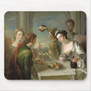 Avkänningen av smak, c.1744-47 (olja på kanfas) musmatta