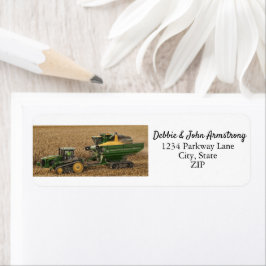 Avkastning av kombinationsenhet för tung utrustnin returadress etikett