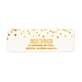 Avkastning av konverfettsyror i Bröllop Returadress Etikett