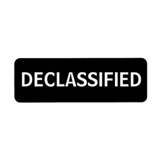 avklassificerad returadress etikett