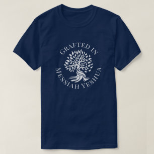 Avklippt i Messiah Yeshua Livets träd T-Shirt