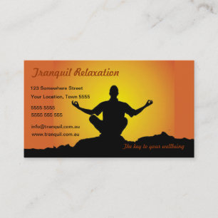 Avkoppling-/meditationvisitkort Visitkort
