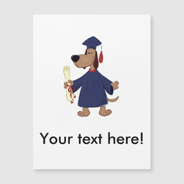 Avlägga examen hundclipart (Framsida)