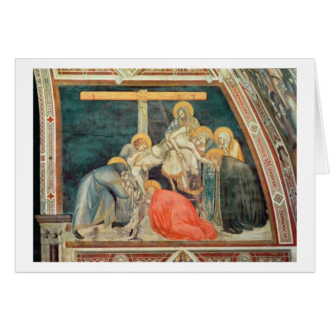 Avlagring c.1320 (frescoen) hälsningskort (Framsidan Horizontal)