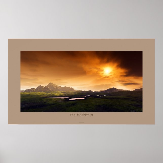 avlägset berg poster (Framsidan)