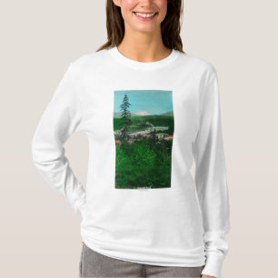 Avlägset beskåda av den maximala glaciären och tee shirt