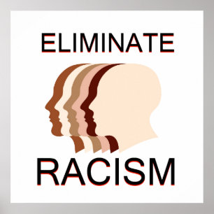 Avlägsna rasism poster