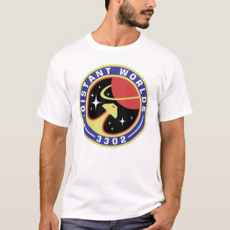 Avlägsna världar turnerar vit för skjortan (stil tee shirt