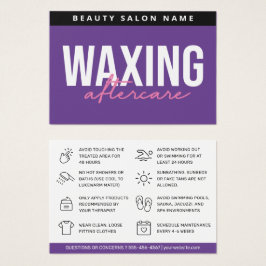 Avlägsnande av lila Modern axning av efterbehandli Visitkort