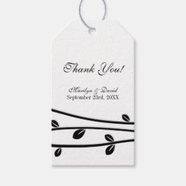 Avlämnat Grenar Bröllop Tack Presentetikett