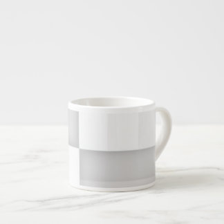 Avlång silverfärgad fyrkant espressomugg