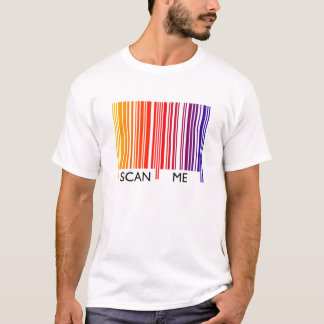Avläs mig den färgrika barcoden tee