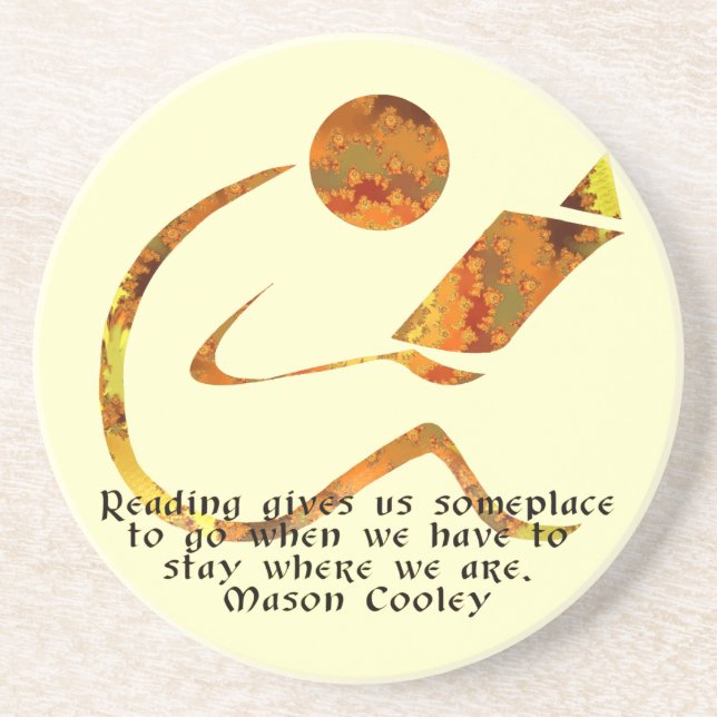 Avläsare - guld- kustfartyg underlägg sandsten (Framsidan)