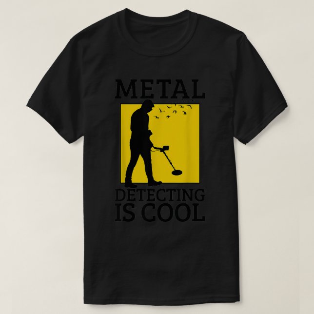 Avläsning av metall är Coola Funny Metall-avkännar T Shirt (Design framsida)