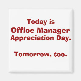 Avläsningsdag för Office Manager Magnet