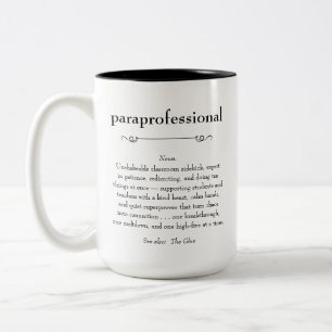 Avläsningsgåva för paraprofessionell definition Två-Tonad mugg