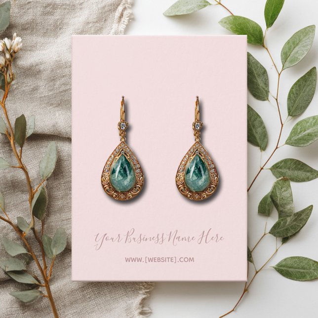  avläsningskort för elegant  Rosa Visitkort (Skapare uppladdad)