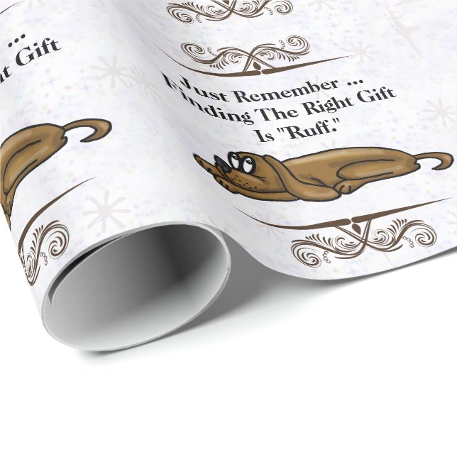 Avlastad Hund, figursättning för eventuella ockupa Presentpapper (Rullad Hörn)